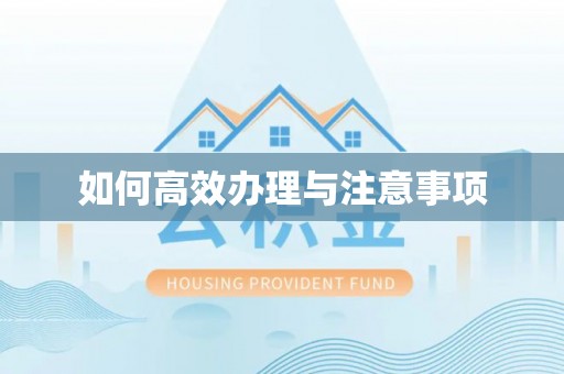 灵璧如何高效办理与注意事项