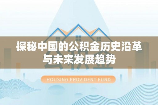 灵璧探秘中国的公积金历史沿革与未来发展趋势