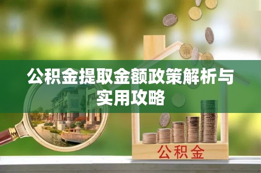 灵璧公积金提取金额政策解析与实用攻略