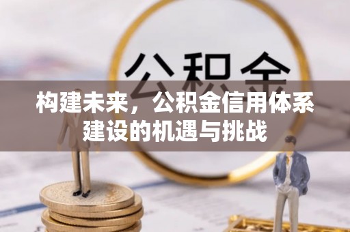 灵璧构建未来，公积金信用体系建设的机遇与挑战