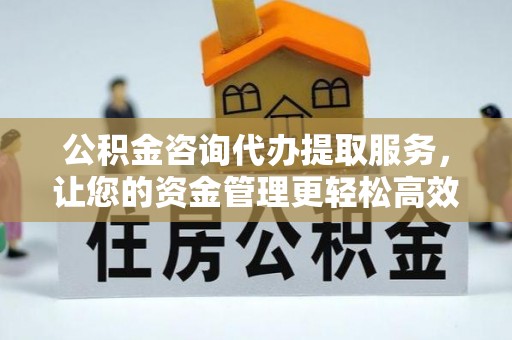 灵璧公积金咨询代办提取服务，让您的资金管理更轻松高效