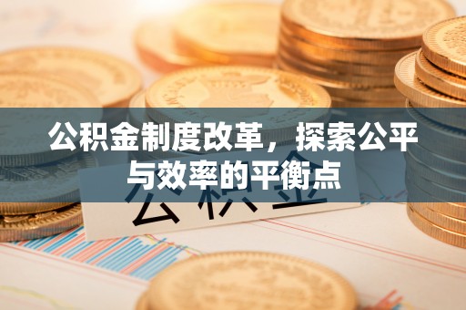 灵璧公积金制度改革，探索公平与效率的平衡点