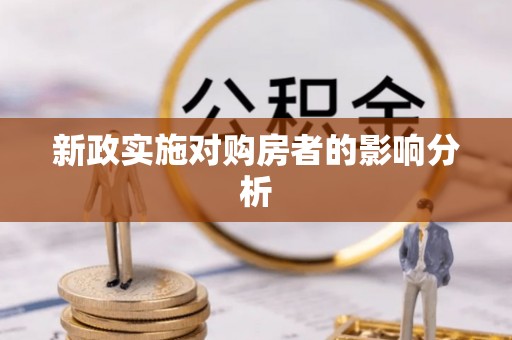 灵璧新政实施对购房者的影响分析