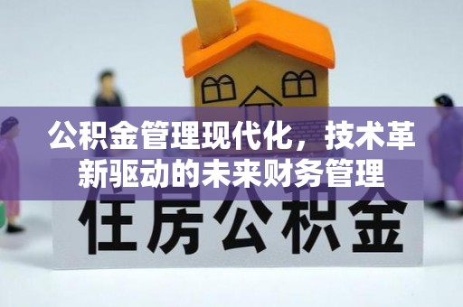 灵璧公积金管理现代化，技术革新驱动的未来财务管理