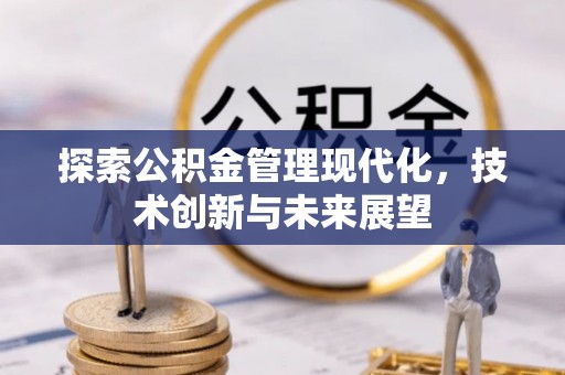 灵璧探索公积金管理现代化，技术创新与未来展望