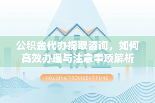 灵璧公积金代办提取咨询，如何高效办理与注意事项解析